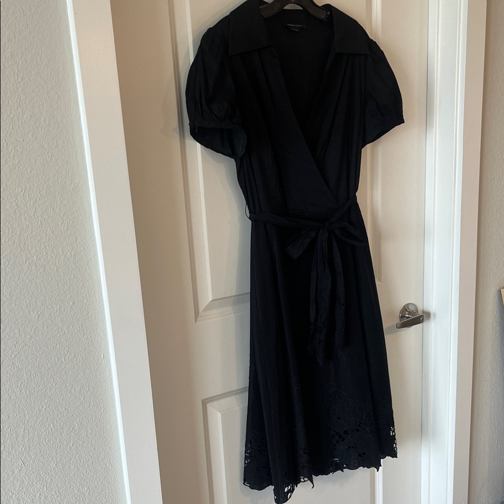 BCBGMaxAzria Elegant Black Midi Dress